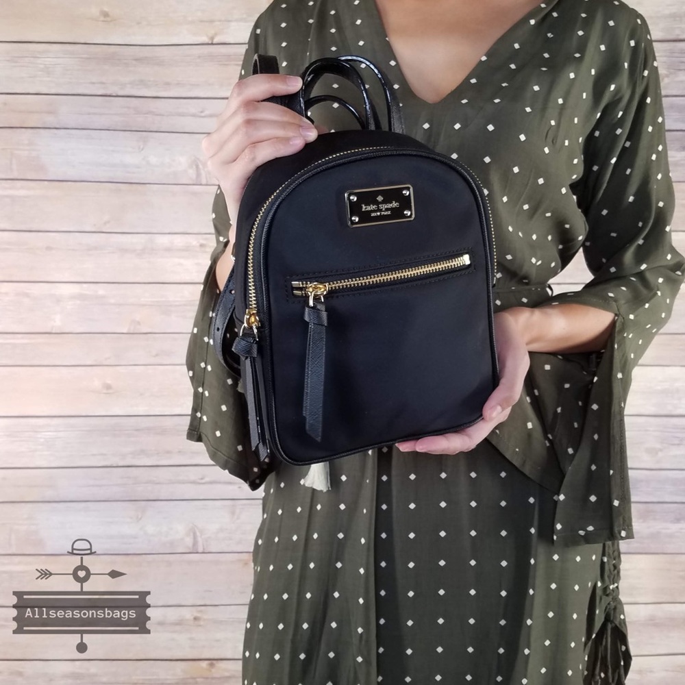 Kate spade MINI Bradley Wilson black backpack bag - Picture 7 of 8